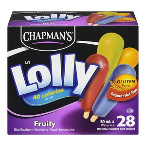 Chapmans Lil Lollys Fruity Water Ice