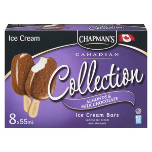 Chapmans Ice Cream Bars Almonds & Milk Chocolate