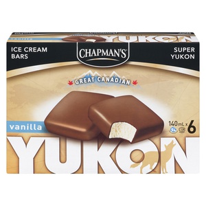 Chapmans Yukon Vanilla & Milk Chocolate Ice Cream Bars