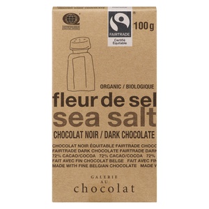 Galerie Au Chocolat Organic Sea Salt Dark Chocolate Bar