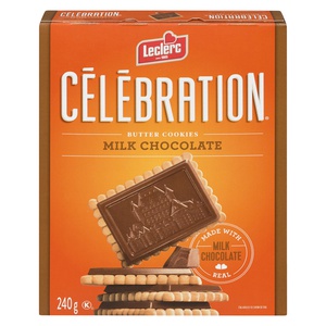 Leclerc Celebration Milk Chocolate Butter Cookies