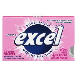 Excel Bubblemint Gum