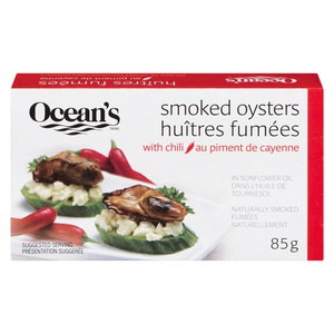 Oceans Smoked Oysters W/ Chili