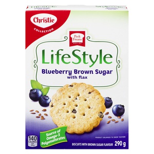 Christie Peek Freans Lifestyle Blueberry Brown Sugar W/ Flax