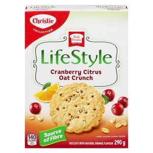 Christie Peek Freans Lifestyle Cranberry Citrus Oat Crunch