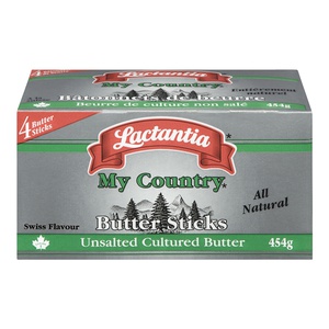 Lactantia My Country Butter Sticks Unsalted Cultured 4pk