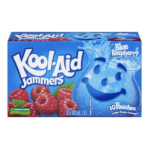Kool Aid Jammers Blue Raspberry Fruit Beverage