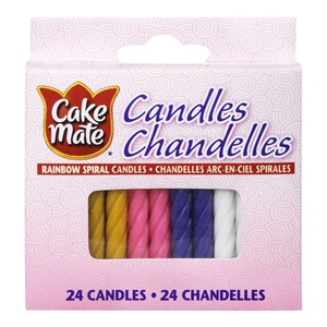 Cake Mate Candles Rainbow Spiral