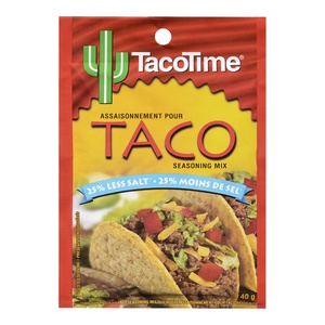 Taco Time Seasoning Mix Less Salt