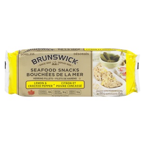 Brunswick Seafood Snacks Lemon & Cracked Pepper Herrings