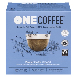 Onecoffee Organic Decaf Dark Roast Coffee Pods