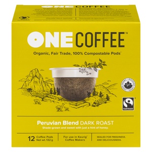 Onecoffee Organic Peruvian Dark Coffee Pods