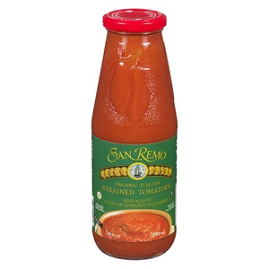 San Remo Organic Strained Tomatoes