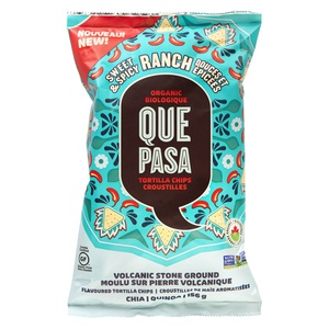 Que Pasa Organic Ranch Thin and Crispy Tortilla Chips