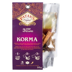 Pataks 3 Step Korma Cooking Sauce Kit
