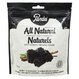 Panda Natural Soft Black Licorice Candy