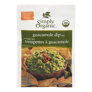 Simply Organic Guacamole Dip Mix