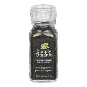 Simply Organic Black Peppercorns Grinder