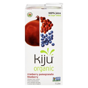 Kiju Organic Cranberry Pomegrante Blueberry Juice Blend