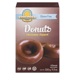 Kinnikinnick Chocolate Dipped Donuts 6pk