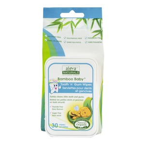 Aleva Naturals Bamboo Baby Tooth N Gum Wipes