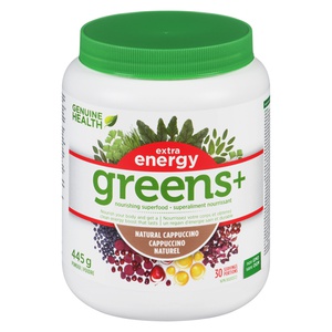 Genuine Health Greens+ Extra Energy Cappuccino