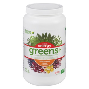 Genuine Health Greens+ Extra Energy Natural Orange