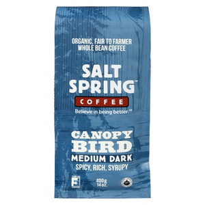Salt Spring Organic Coffee Canopy Bird