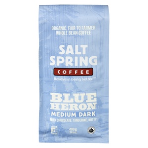 Salt Spring Organic Coffee Blue Heron