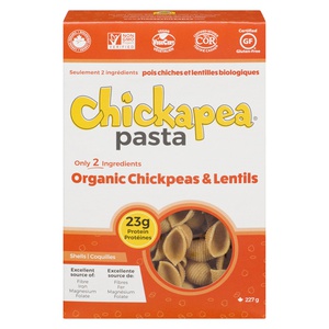 Chickapea Organic Chickpea Lentil Shells Pasta