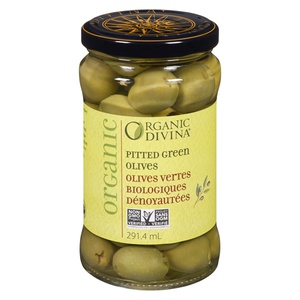 Divina Organic Pitted Green Olives