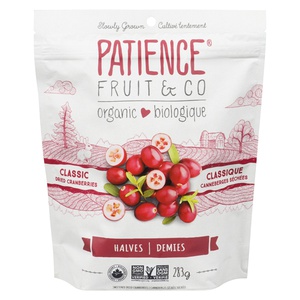 Patience Fruit & Co Organic Dried Cranberries Sweetened