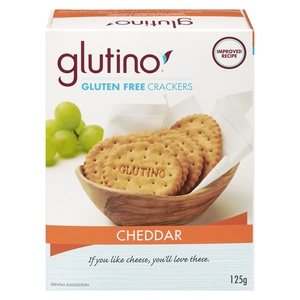 Glutino Gluten Free Crackers Cheddar