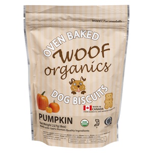 Oven Baked Woof Organics Dog Biscuts Pumpkin