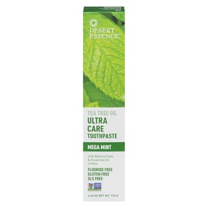 Desert Essence Tea Tree Oil Utlra Care Toothpaste Mega Mint