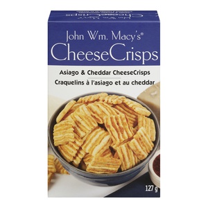 John Wm Macy's Cheese Crisps Cheddar Asiago