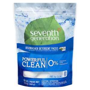 Seventh Generation Dishwasher Packs Free & Clear
