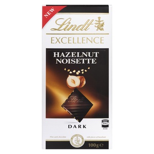 Lindt Excellence Hazelnut Dark Chocolate