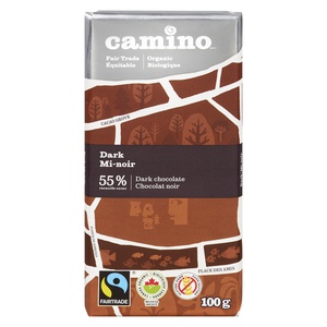 Camino Organic 55% Dark Chocolate Bar