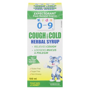 Homeocan Kids 0-9 Cough and Cold Herbal Syrup