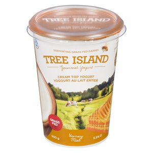 Tree Island Grass-Fed Cream Top Yogurt Honey