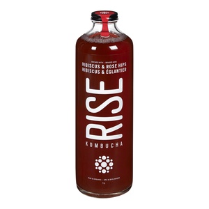 Rise Hibiscus & Rose Hips Organic Kombucha