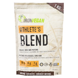 Iron Vegan Athletes Blend Organic Non-Gmo Proteins Chocolate