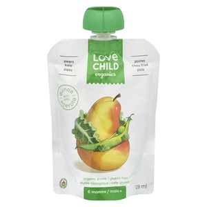 Love Child Organics Pears Kale & Peas W Quinoa