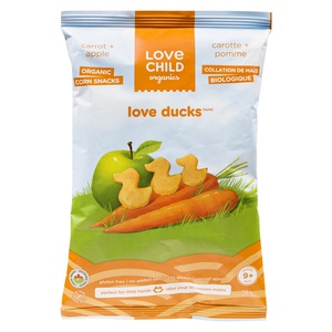 Love Child Organic Carrot & Apple Love Duck Corn Snacks