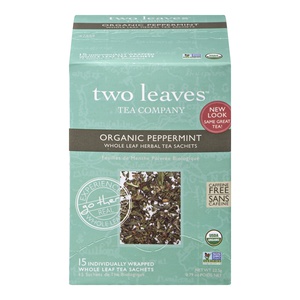 Two Leaves Organic Peppermint Tea
