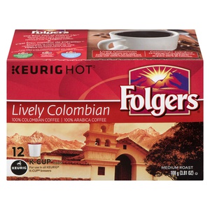 Keurig Folgers Gourmet Lively Colombian Coffee