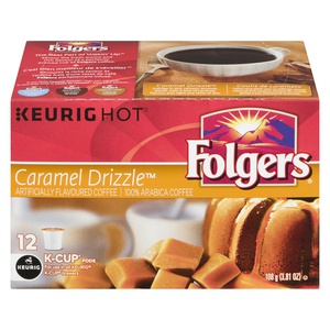 Keurig Folgers Gourmet Caramel Drizzle Coffee