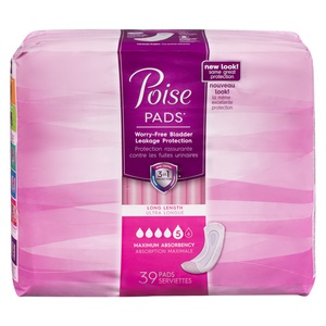 Poise Pads Long Length Maximum Absorbency