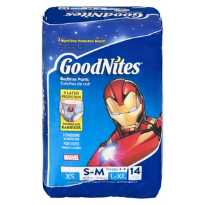 Goodnites Bedtime Pants S-M Size 4-8